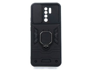 Чехол SP Camshield Serge Ring для Xiaomi Redmi 9 black противоударный шторка/защита камеры
