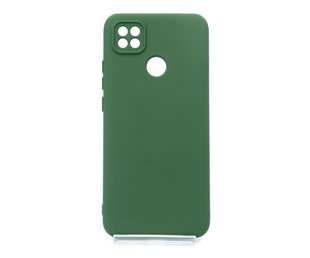 Силіконовий чохол Full Cover для Xiaomi Redmi 10A/9C dark green Full Camera без logo