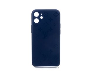 Чохол Glass Louis Vuitton для iPhone 12 mini blue Full Camera