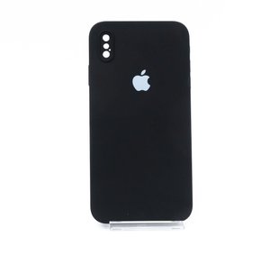 Силиконовый чехол Full Cover Square для iPhone XS Max black Full Camera