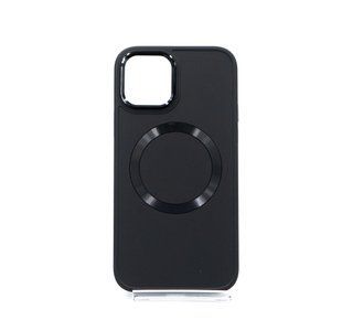 TPU чохол Bonbon Metal Style with MagSafe для iPhone 12/12 Pro black