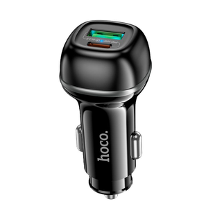 Автомобільний зарядний пристрій Hoco Z58A 1USB/1USB-C QC/PD48W black