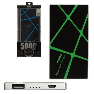 Power Bank Remax RPP-68 Cool Slim 5000mAh black-green