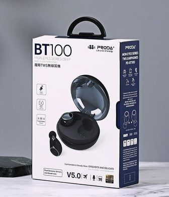 Bluetooth гарнитура Proda PD-BT100 TWS Black