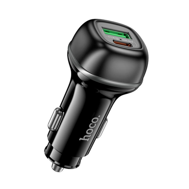 Автомобільний зарядний пристрій Hoco Z58A 1USB/1USB-C QC/PD48W black