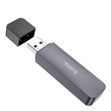 Картридер Hoco HB45 Spirit 2-in-1 USB 3.0 gray