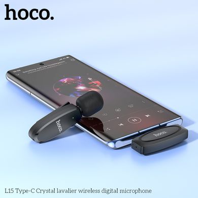 Микрофон петличный HOCO L15 Type-C black
