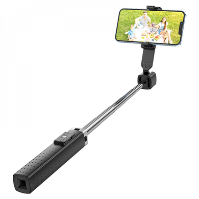 Селфі палка Monopod Hoco K18 Wave rour-led live broadcast holder (0.97m) black