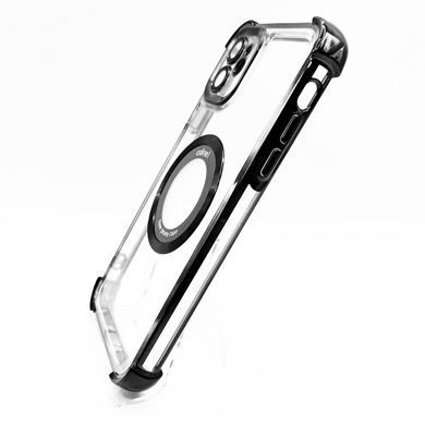 Силіконовий чохол Glossy with MagSafe для iPhone 12 black