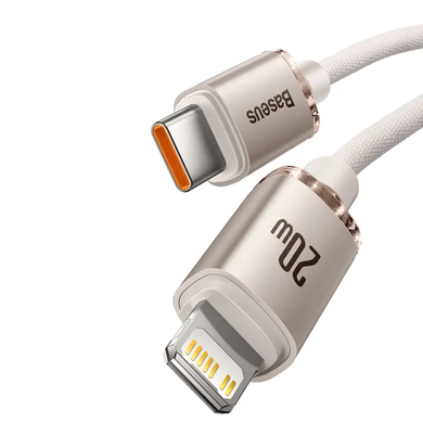 USB кабель Baseus Crystal Shine Series Type-C to Lightning 20W 1.2m (CAJY001304) pink