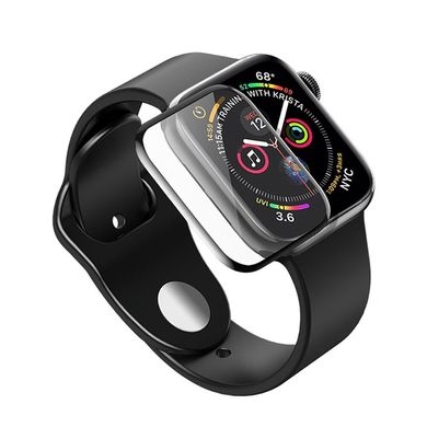 Захисне 3D скло FullGlue для годинника Apple Watch Series 5 44mm black