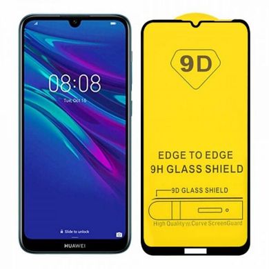 Захисне 9D скло Full Glue для Huawei Y7 Prime 2018 Black SP