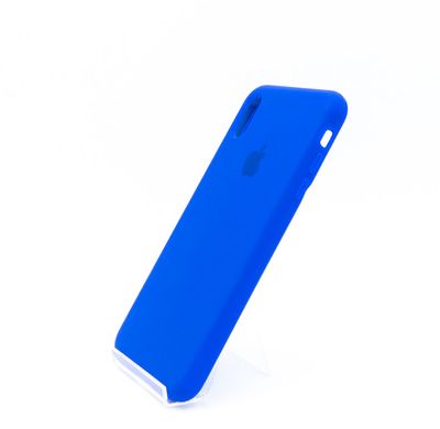 Силіконовий чохол Full Cover для iPhone XS Max ultra (shiny) blue