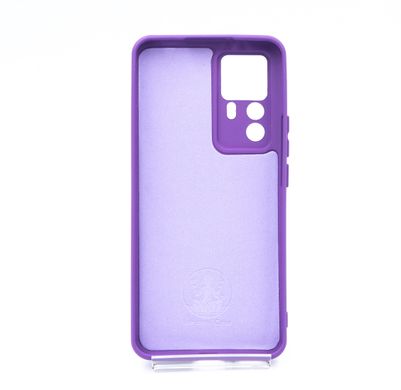 Силіконовий чохол Full Cover для Xiaomi Mi 12T/12T Pro purple Full Camera без logo