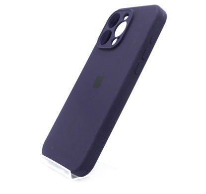 Силіконовий чохол Full Cover для iPhone 15 Pro Max elderberry Full camera