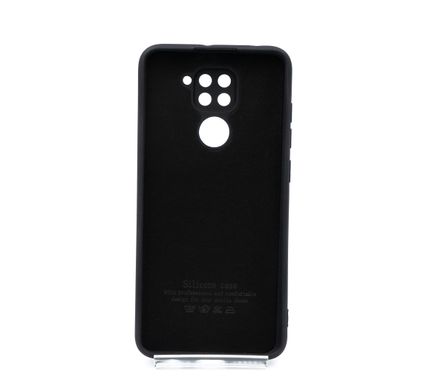 Силіконовий чохол Full Cover для Xiaomi Redmi Note 9 black Full Camera без logo