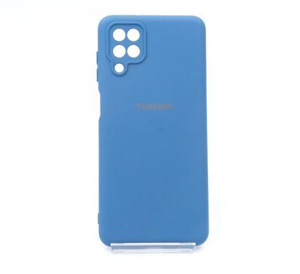 Силіконовий чохол Full Cover для Samsung A12/M12 navy blue My Color Full Camera