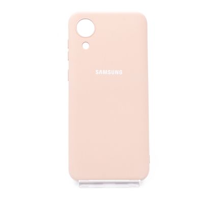 Силіконовий чохол Full Cover для Samsung A03 Core pink sand
