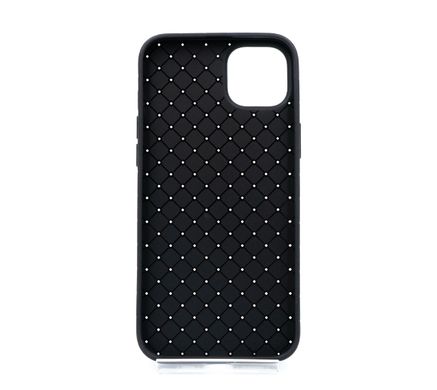 Силіконовий чохол Weaving case для iPhone 14 Plus black (плетінка)