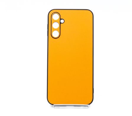 Чохол Leather для Samsung A24 4G orange Full Camera
