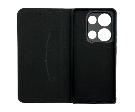 Чохол книжка Flip Cover "Carbon" для Xiaomi Redmi Note 13 Pro 4G black