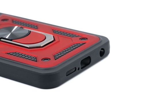Чехол SP Serge Ring for Magne для Xiaomi Redmi Note 9S/Note 9 Pro red противоударный Full Camera