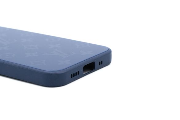 Чохол Glass Louis Vuitton для iPhone 12 mini blue Full Camera