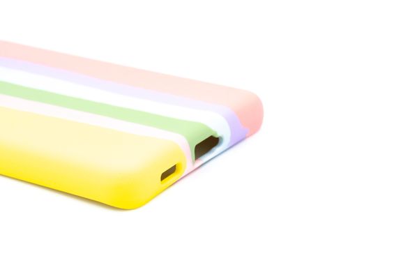 Силиконовый чехол Full Cover для Samsung S21 Ultra Rainbow №3