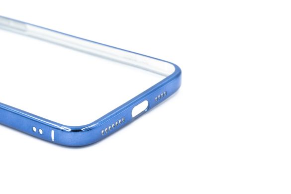 Силіконовий чохол Сlear для iPhone XS Max blue Full Camera з глянсовою окантовкою