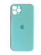 Силіконовий чохол Full Cover для iPhone 11 Pro marine green(azure) Full Camera