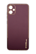 Чехол кожа Xshield для Samsung A05 plum red Full Camera
