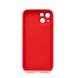 Чохол TPU+Glass sapphire matte case для iPhone 14 cola red