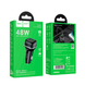 Автомобільний зарядний пристрій Hoco Z58A 1USB/1USB-C QC/PD48W black