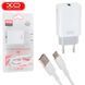 Мережевий зарядний пристрій XO L85D QC3.0 (1USB/18W) +USB-MicroUSB white