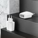 Мереживий зарядний пристрій Hoco N15 17W 3USB 2.4A white
