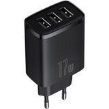 Мережевий зарядний пристрій Baseus Compact CCXJ020101 17W (3 USB) black