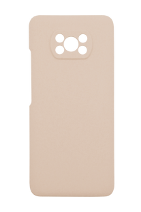 Силиконовый чехол Fibra для Xiaomi Poco X3 pink sand Full Camera