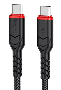 PD Кабель HOCO X59 Victory Type-C to Type-C 60W/3A/2m. black