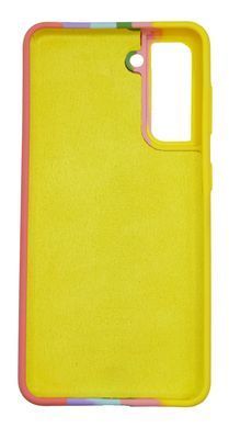 Силіконовий чохол Full Cover для Samsung S21 Rainbow №4