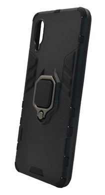 Чохол Transformer Ring for Magnet для Samsung A02 black протиударний