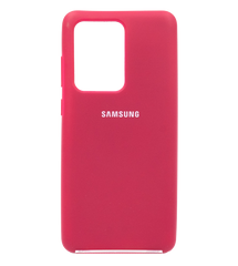 Силіконовий чохол Full Cover для Samsung S20 ultra rose red