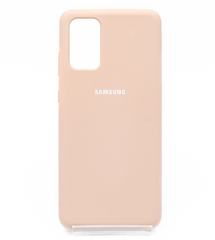 Силиконовый чехол Silicone Cover для Samsung S20+ pink sand