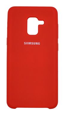 Силиконовый чехол Silicone Cover для Samsung A8 (2018)/A530 red