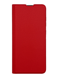Чехол книжка FIBRA (рельеф) для Samsung A07 red Full Camera
