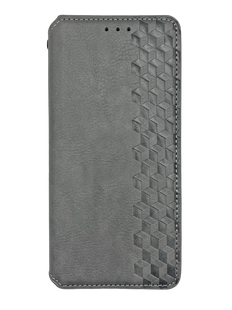 Чехол-книжка кожа для Samsung M14 5G gray Getman Cubic PU