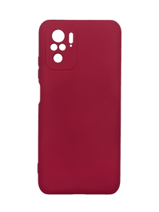 Силіконовий чохол SMTT для Xiaomi Redmi Note 10/Note 10S cherry Full Camera з мікрофіброю