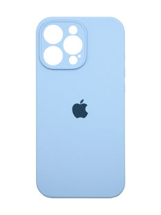 Силіконовий чохол Full Cover для iPhone 16 Pro lilac blue Full Camera