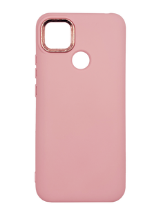 Силіконовий чохол Metal Frame для Xiaomi Redmi 9C/10A light pink (AA)