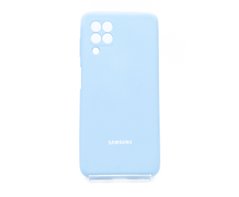 Силіконовий чохол Full Cover для Samsung A22 4G/M32 4G lilac blue Full Camera