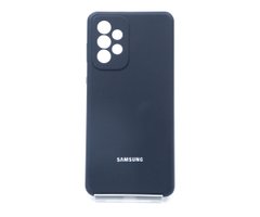 Силіконовий чохол Full Cover для Samsung A73 5G midnight blue Full Camera